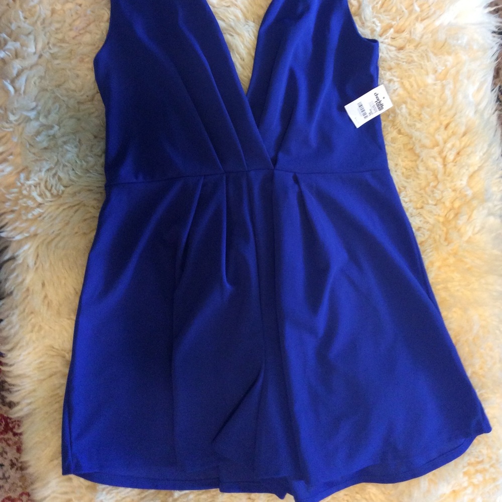 Royal blue romper